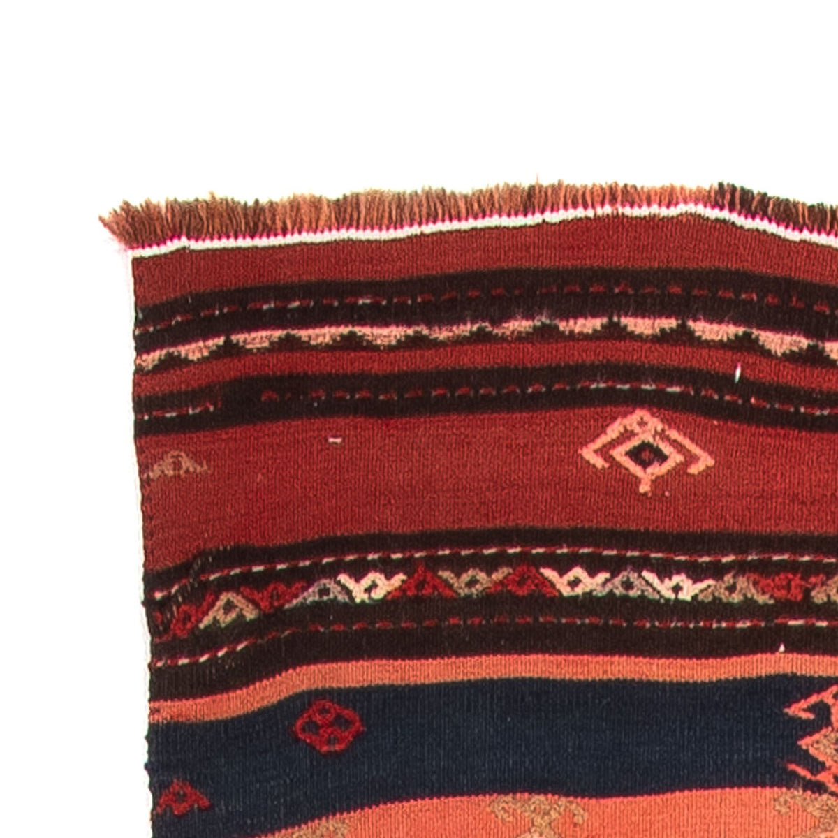 Alfombra de pasillo Alfombra Kelim - Antigua - 315 x 95 cm - multicolor