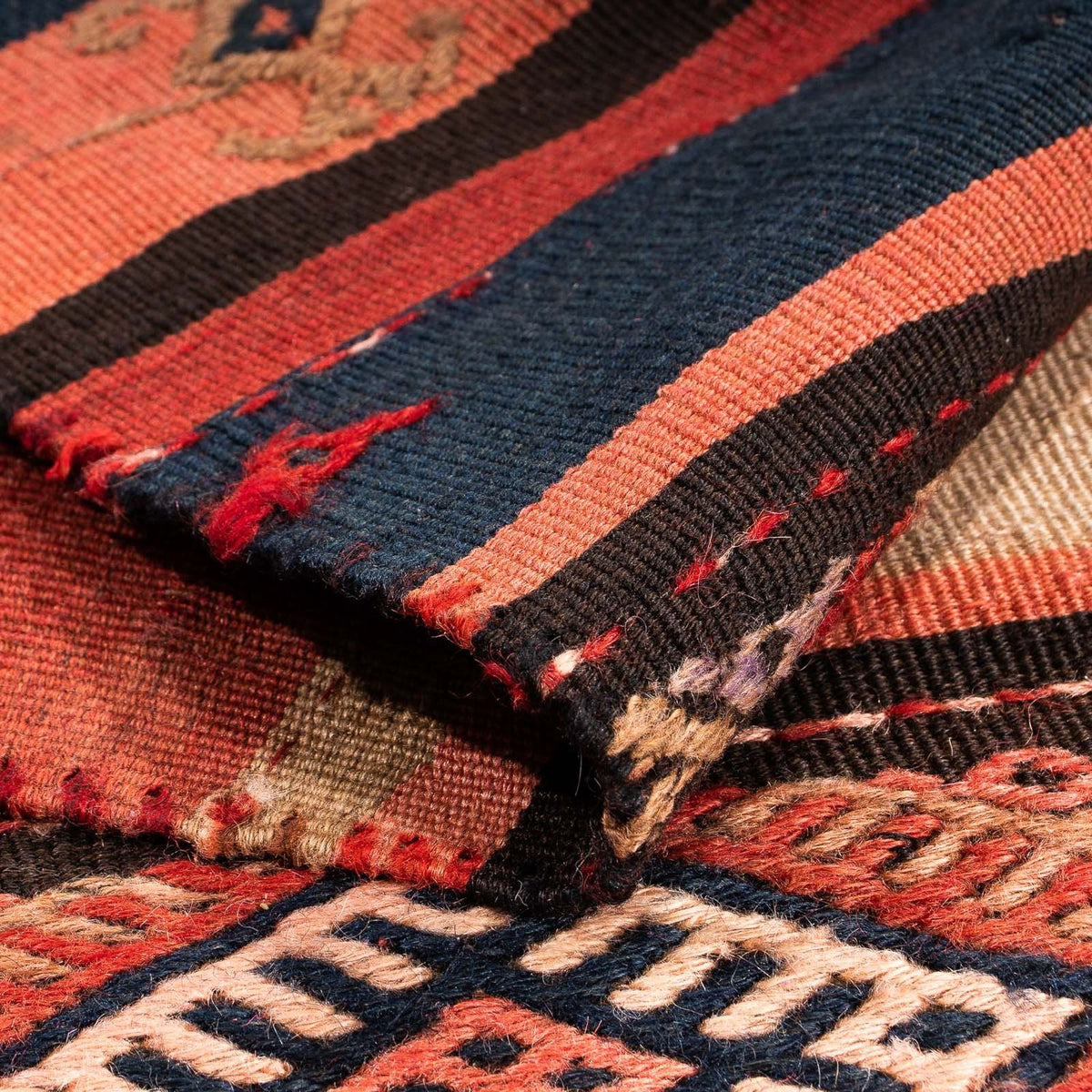 Alfombra de pasillo Alfombra Kelim - Antigua - 315 x 95 cm - multicolor