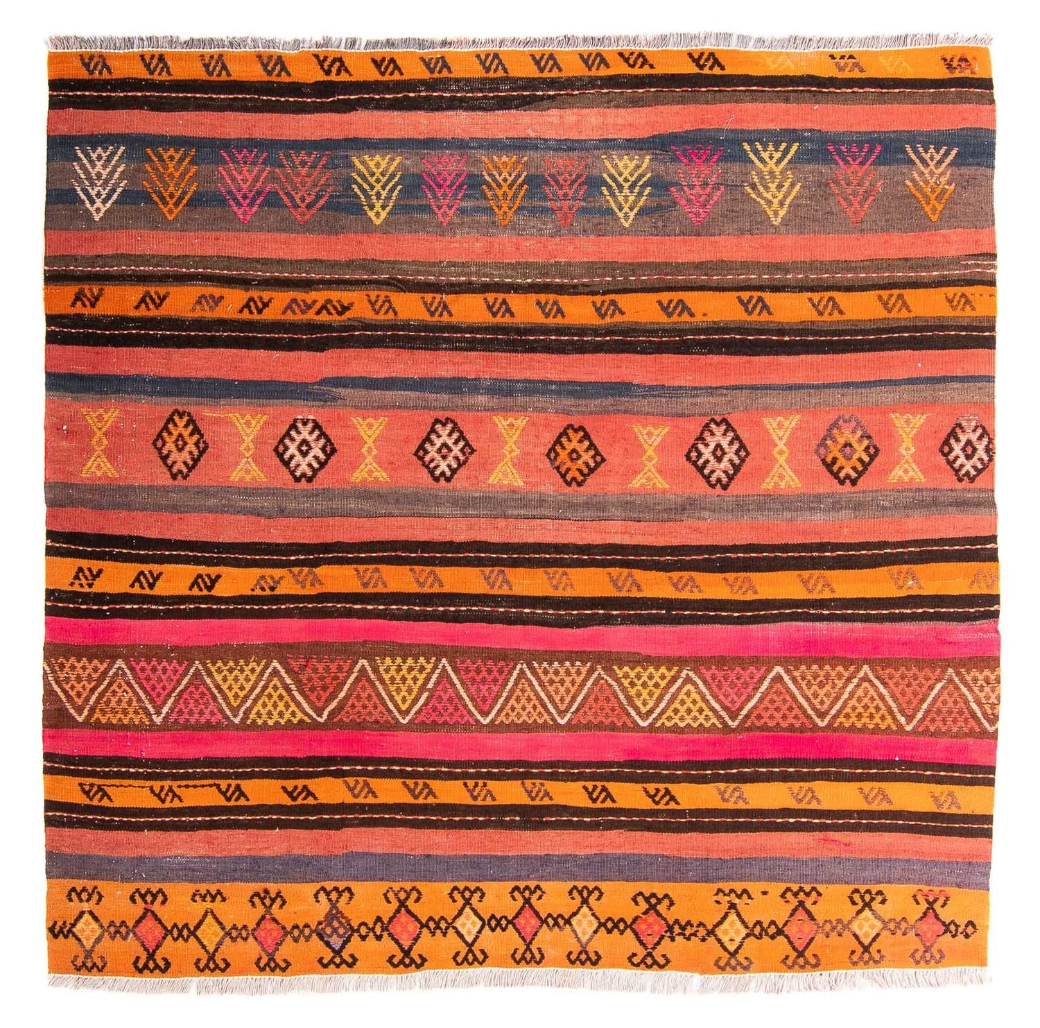 Alfombra Kelim - Antigua - 150 x 135 cm - multicolor
