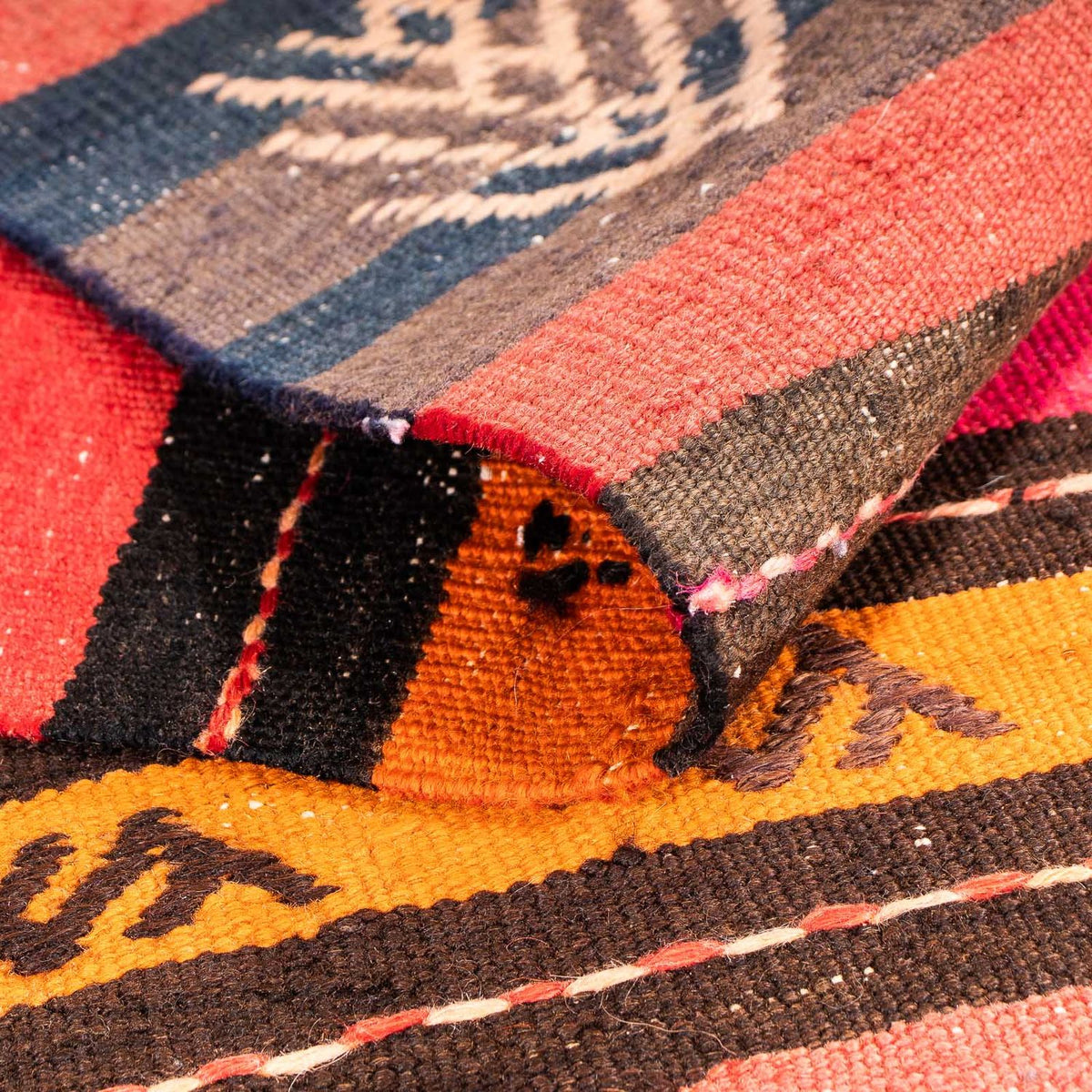 Alfombra Kelim - Antigua - 150 x 135 cm - multicolor