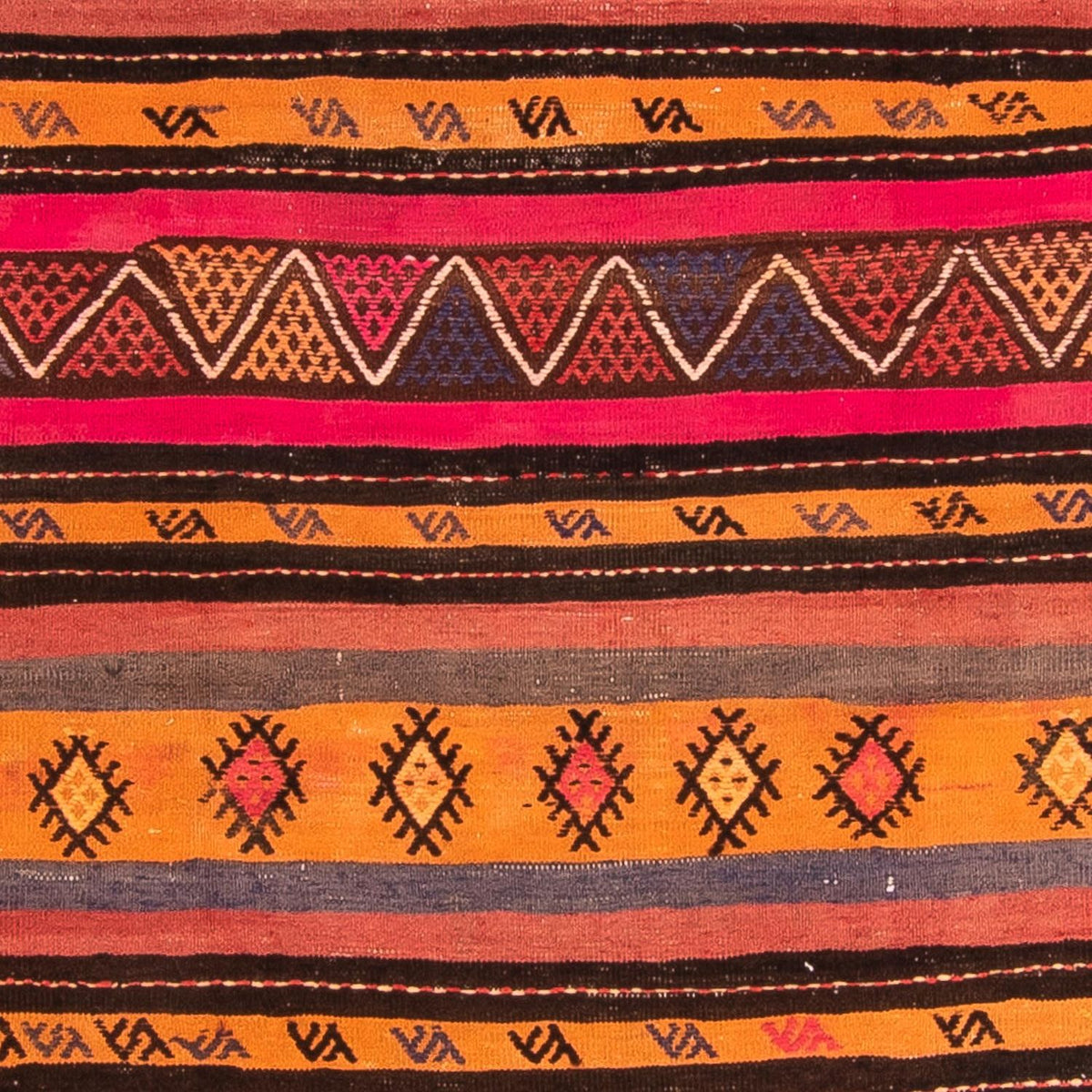 Alfombra Kelim - Antigua - 215 x 150 cm - multicolor