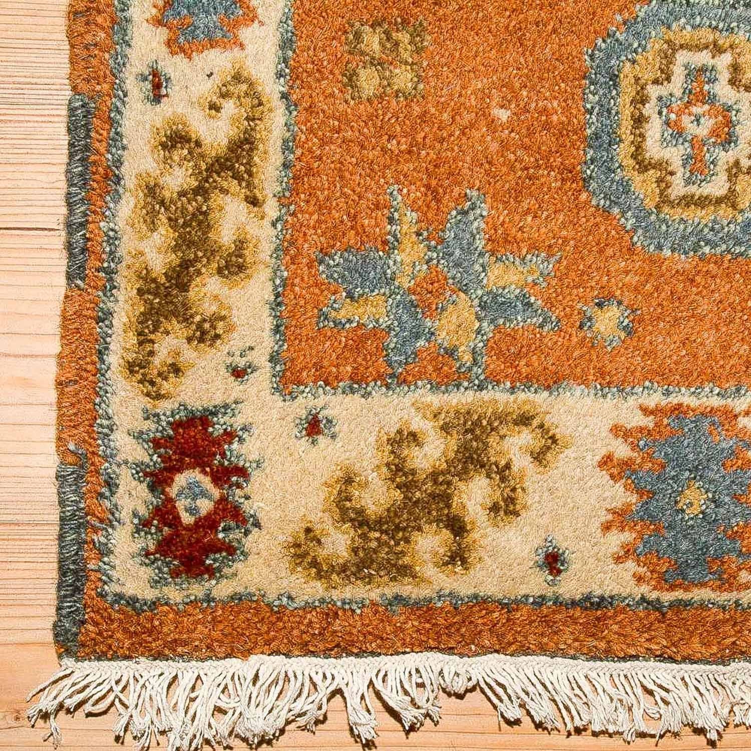 Alfombra oriental - 117 x 63 cm - naranja