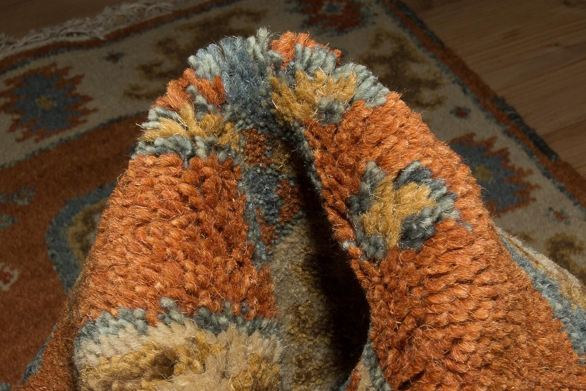 Alfombra oriental - 117 x 63 cm - naranja