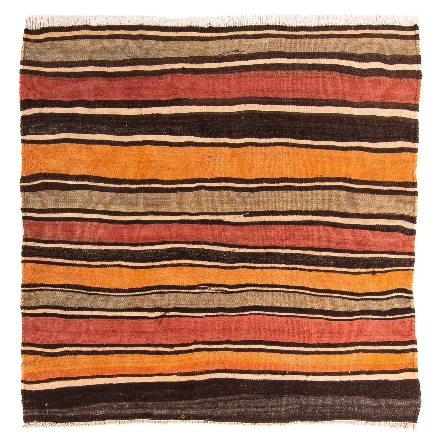 Alfombra Kelim - Antigua cuadrado  - 155 x 155 cm - multicolor