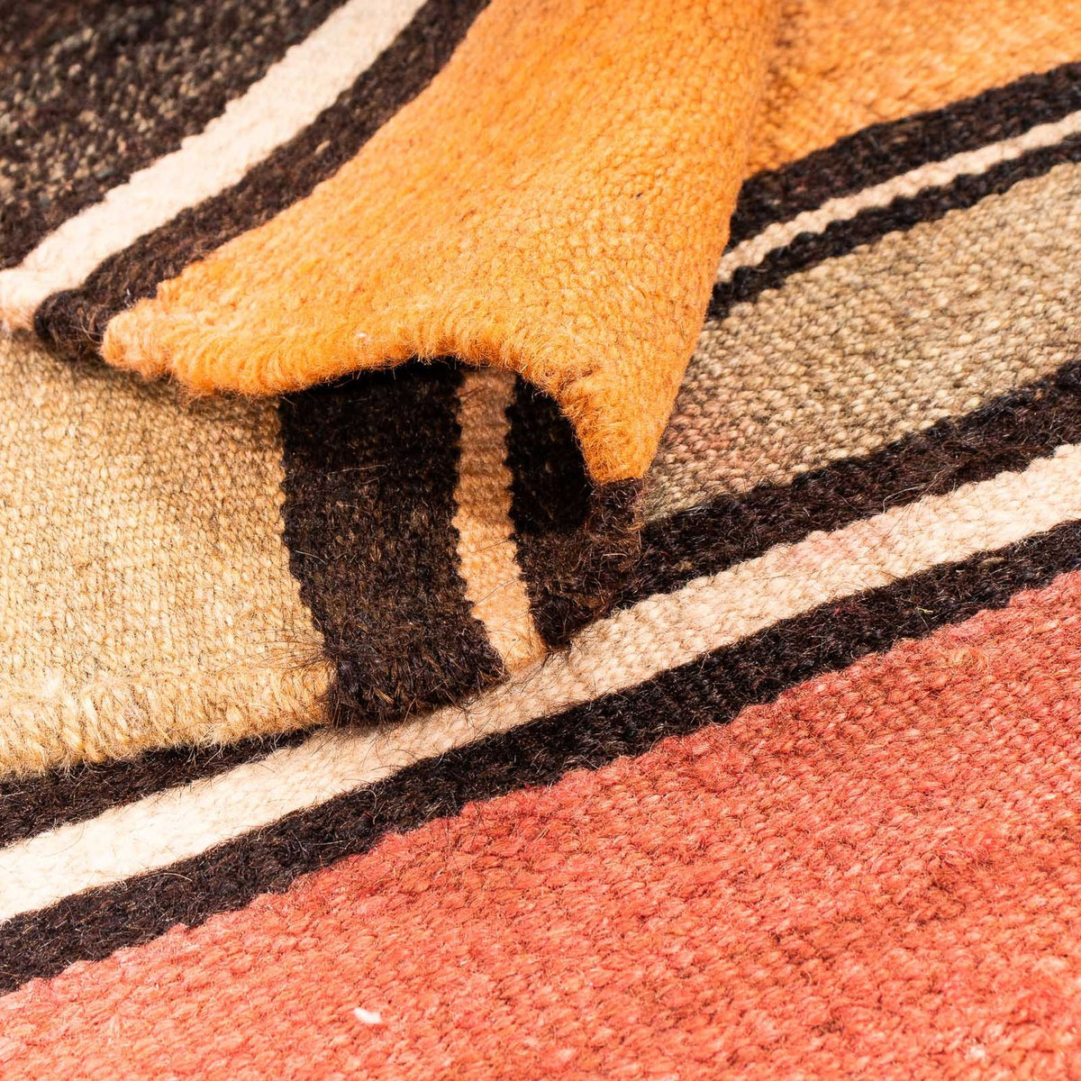 Alfombra Kelim - Antigua cuadrado  - 155 x 155 cm - multicolor