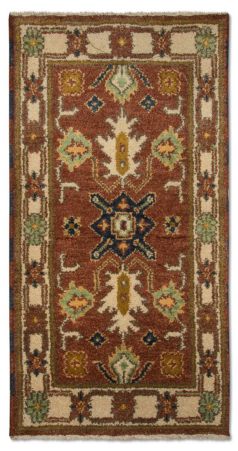 Alfombra oriental - 123 x 64 cm - óxido