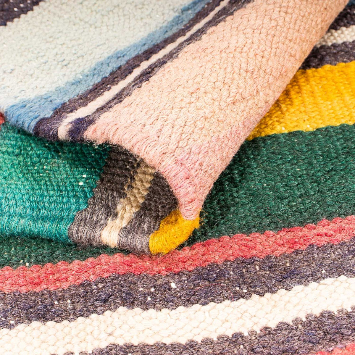 Alfombra Kelim - Antigua cuadrado  - 160 x 150 cm - multicolor