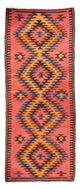 Kilim antiguo Alfombra 140x400cm