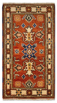 Alfombra oriental - 125 x 63 cm - naranja