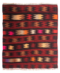 Alfombra Kelim - Antigua - 110 x 90 cm - multicolor