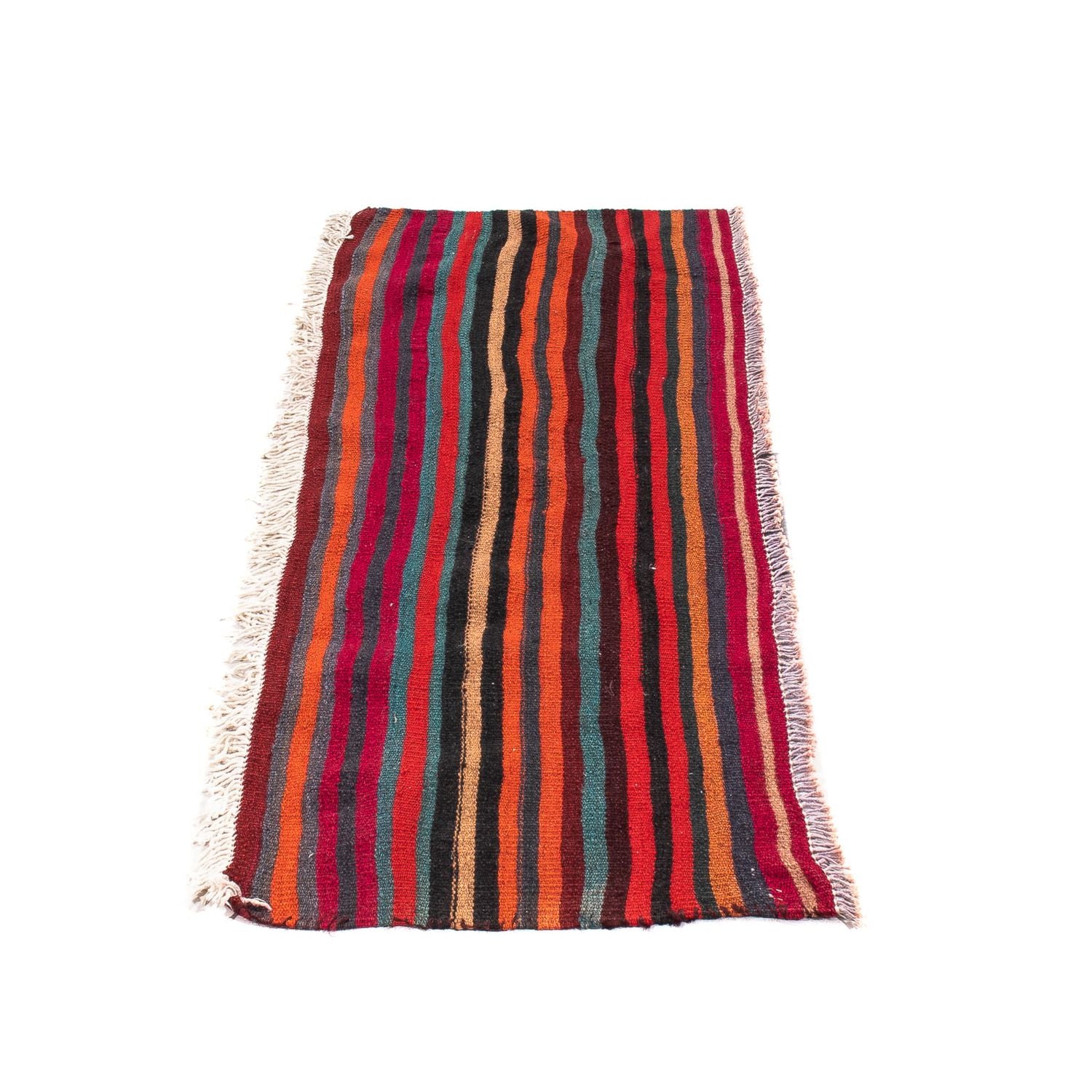 Alfombra de pasillo Alfombra Kelim - Antigua - 115 x 47 cm - multicolor