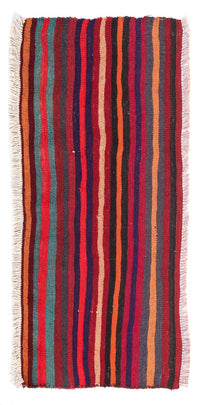 Alfombra de pasillo Alfombra Kelim - Antigua - 105 x 45 cm - multicolor