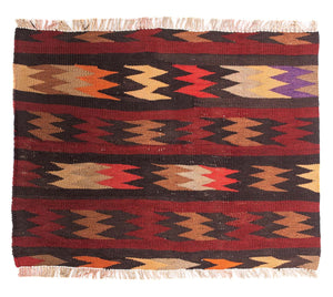 Alfombra Kelim - Antigua - 95 x 75 cm - multicolor