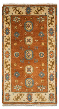 Alfombra oriental - 118 x 64 cm - naranja
