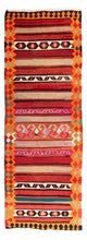Kilim antiguo Alfombra 370x130cm