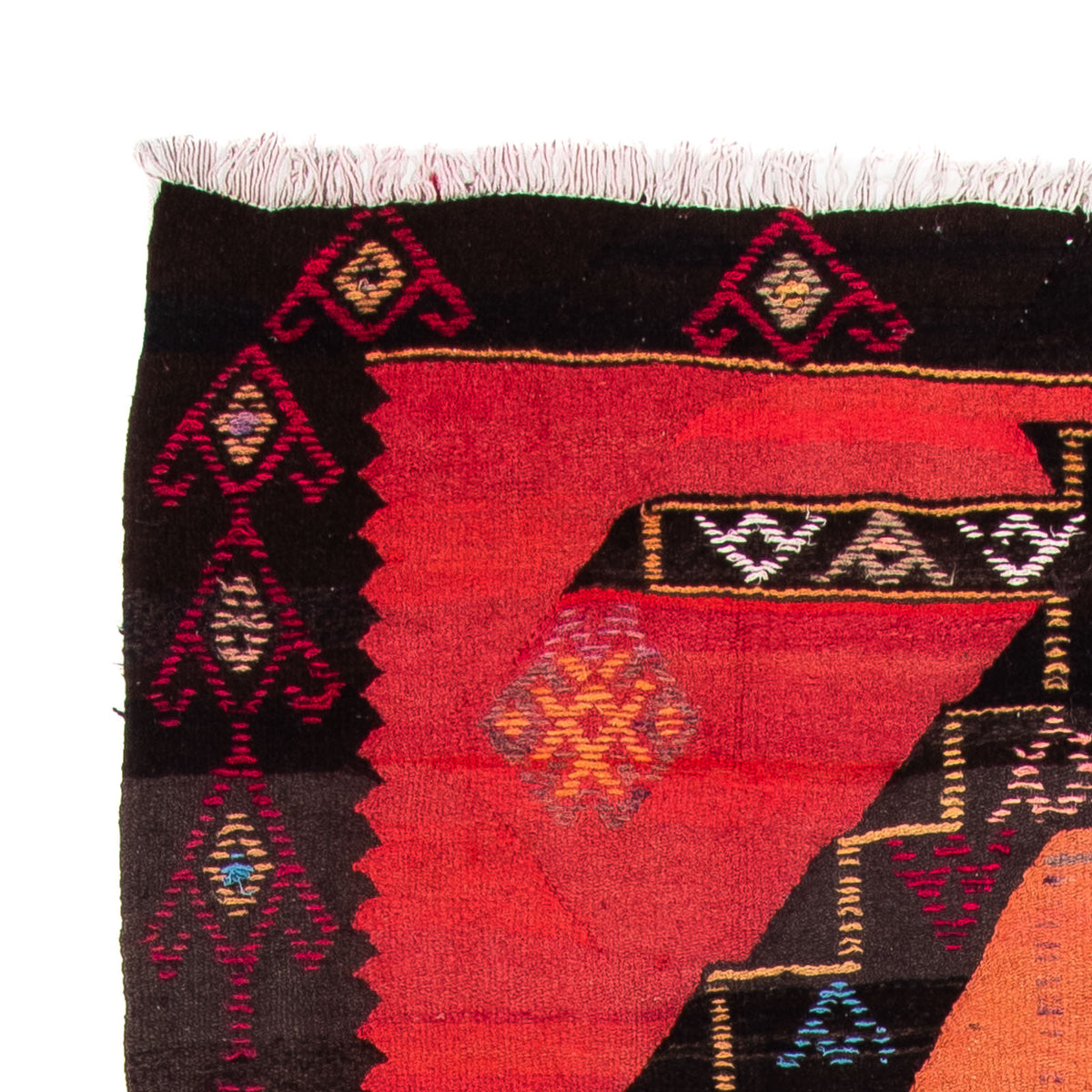 Alfombra de pasillo Alfombra Kelim - Antigua - 365 x 150 cm - multicolor