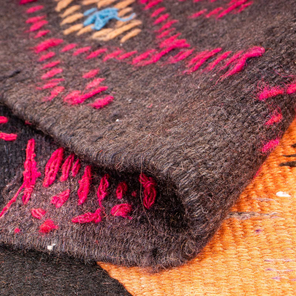 Alfombra de pasillo Alfombra Kelim - Antigua - 365 x 150 cm - multicolor