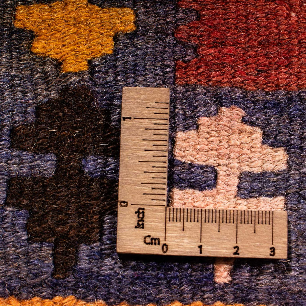 Alfombra de pasillo Alfombra Kelim - Antigua - 310 x 127 cm - multicolor