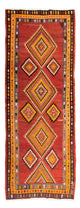 Kilim antiguo Alfombra 127x310cm