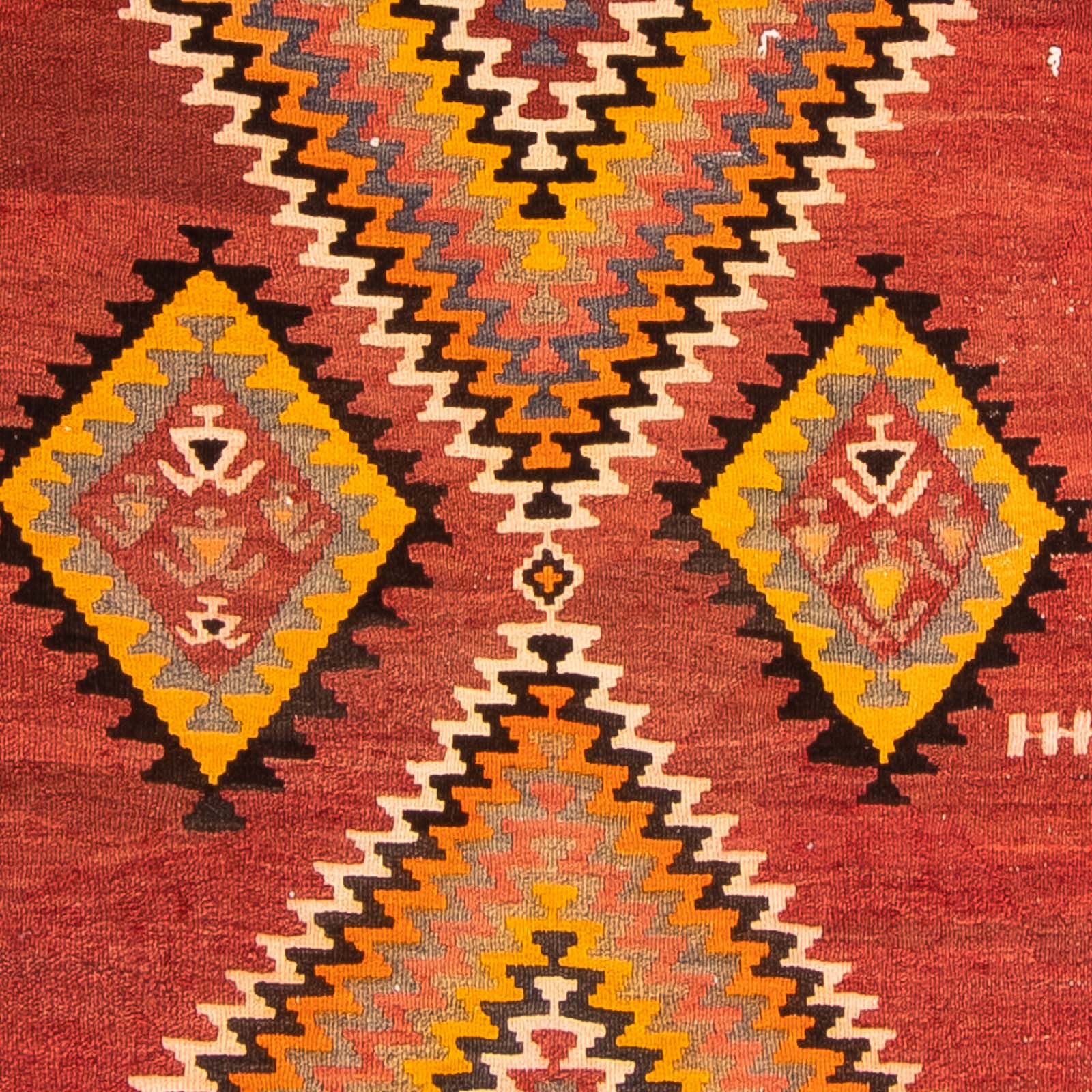 Alfombra de pasillo Alfombra Kelim - Antigua - 310 x 127 cm - multicolor