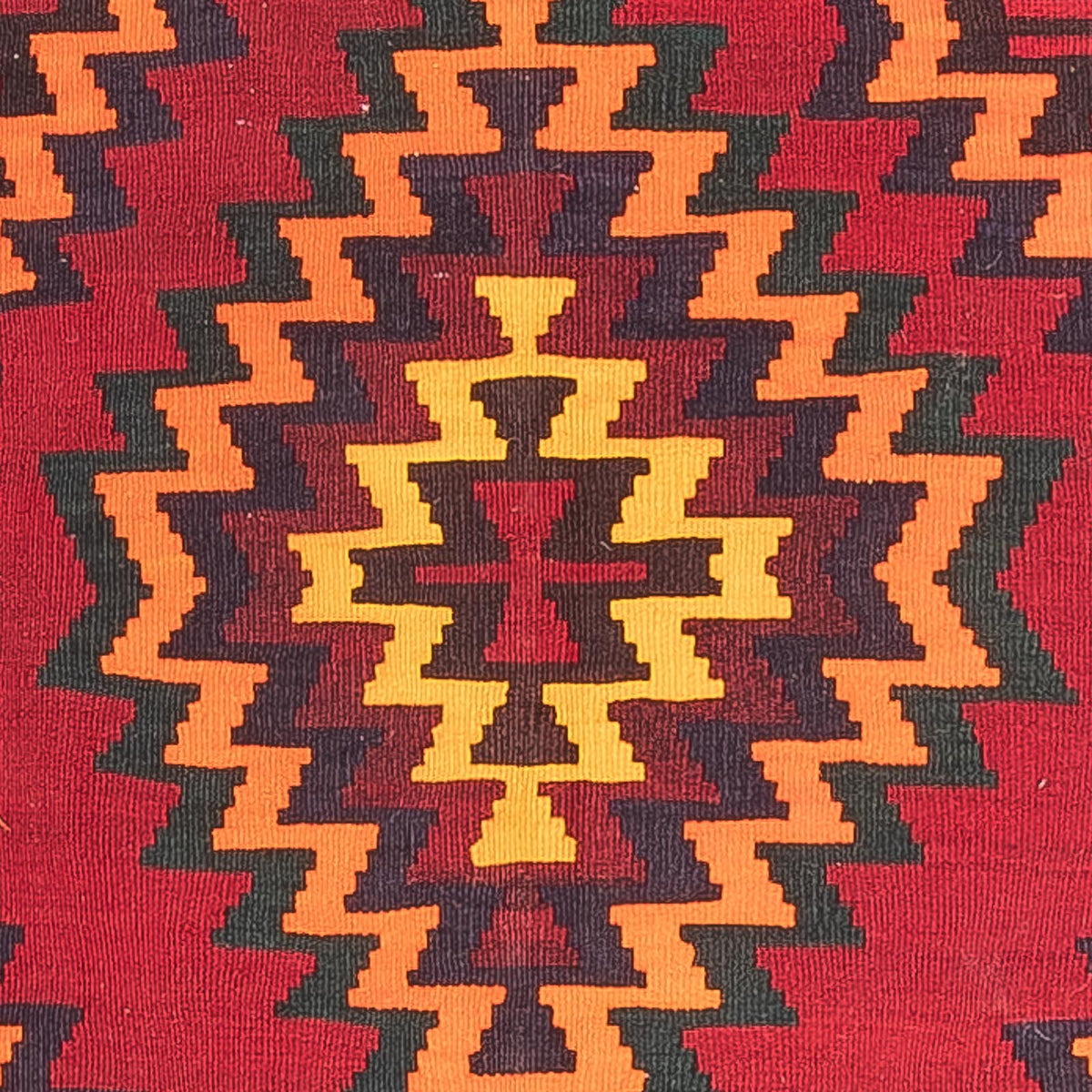 Kilim antiguo Alfombra 124x440cm