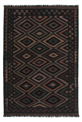 Alfombra Kelim - Splash - 244 x 169 cm - multicolor