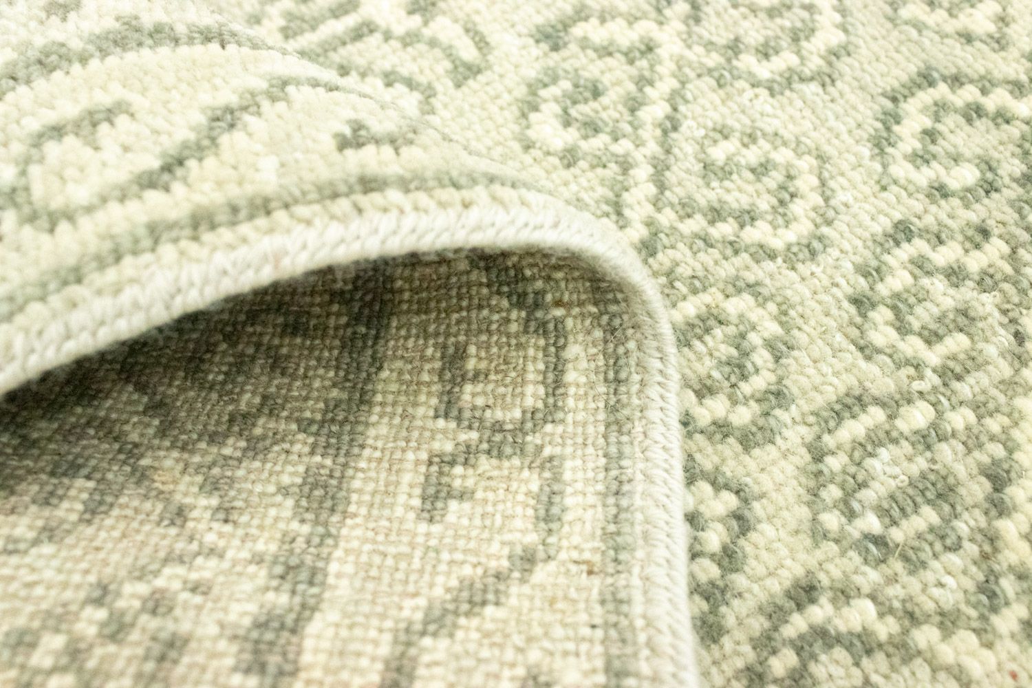 Alfombra de lana - 74 x 60 cm - beige