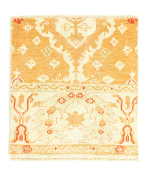 Alfombra de lana cuadrado  - 65 x 62 cm - beige