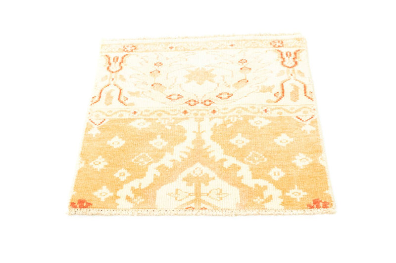Alfombra de lana cuadrado  - 65 x 62 cm - beige
