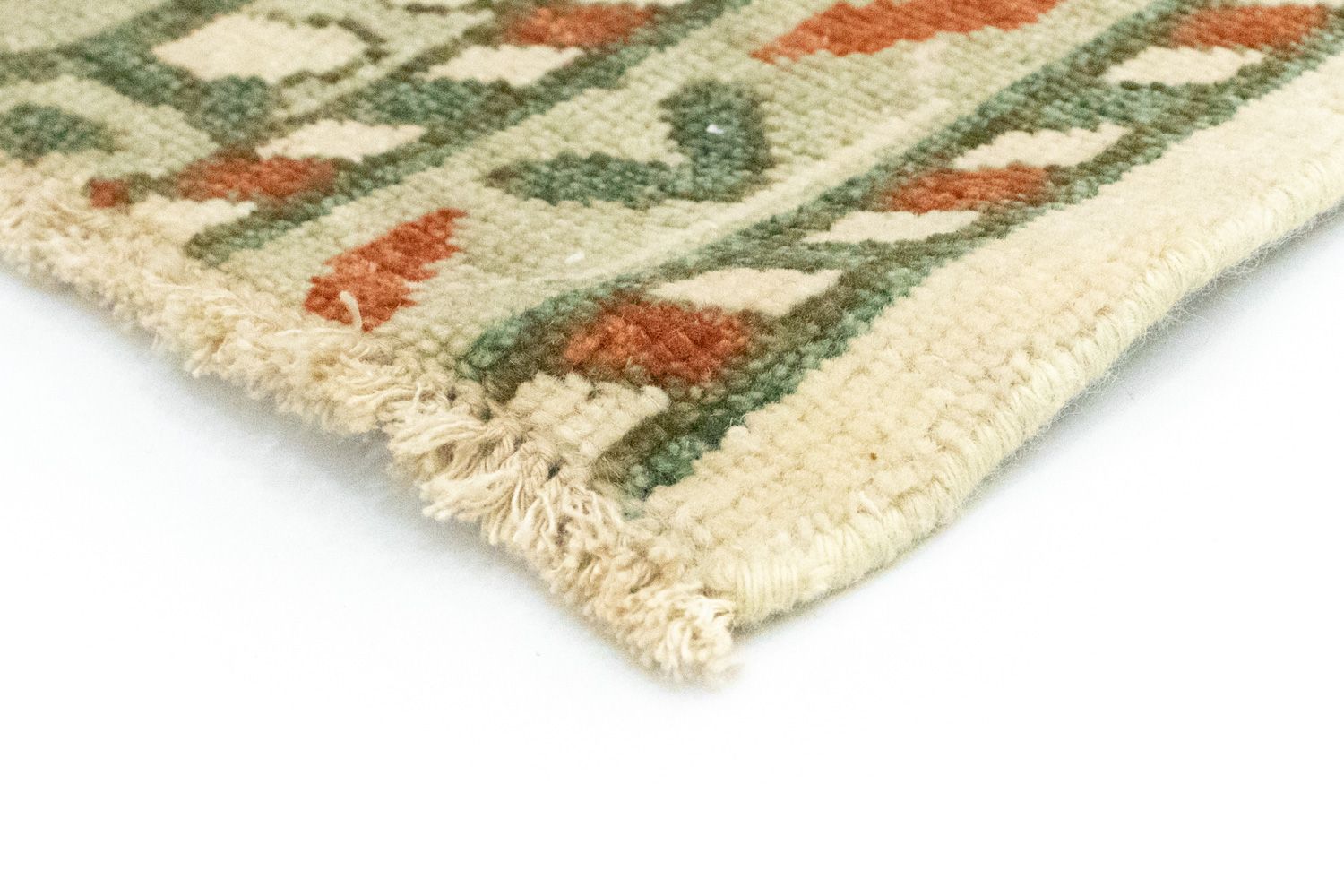Alfombra de lana - 93 x 60 cm - beige