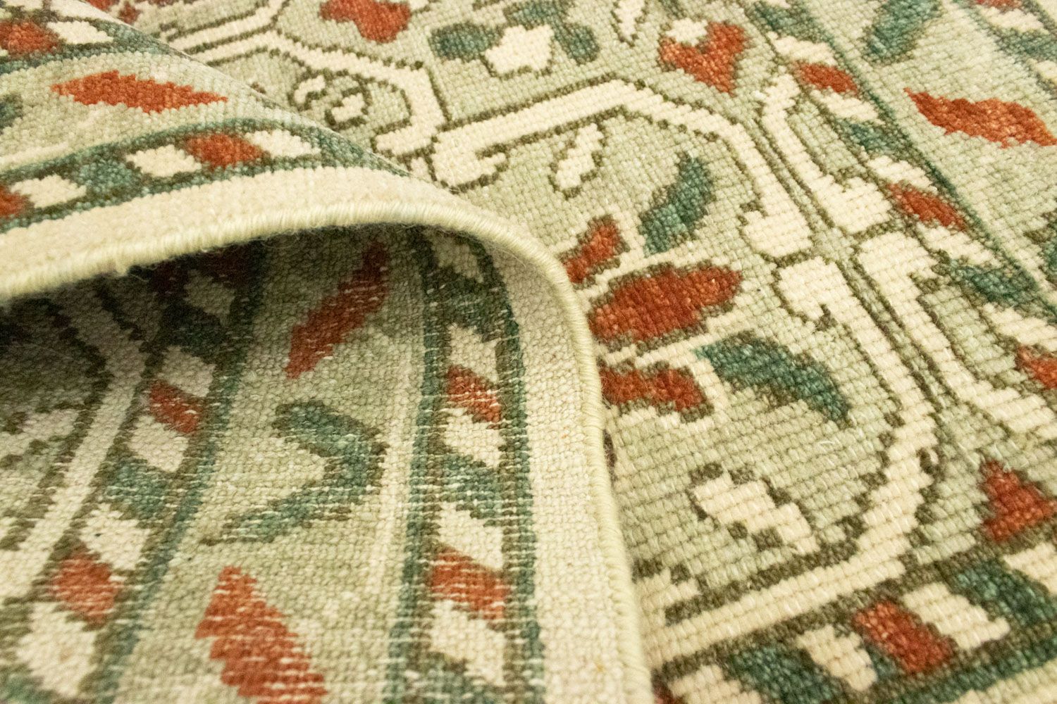 Alfombra de lana - 93 x 60 cm - beige