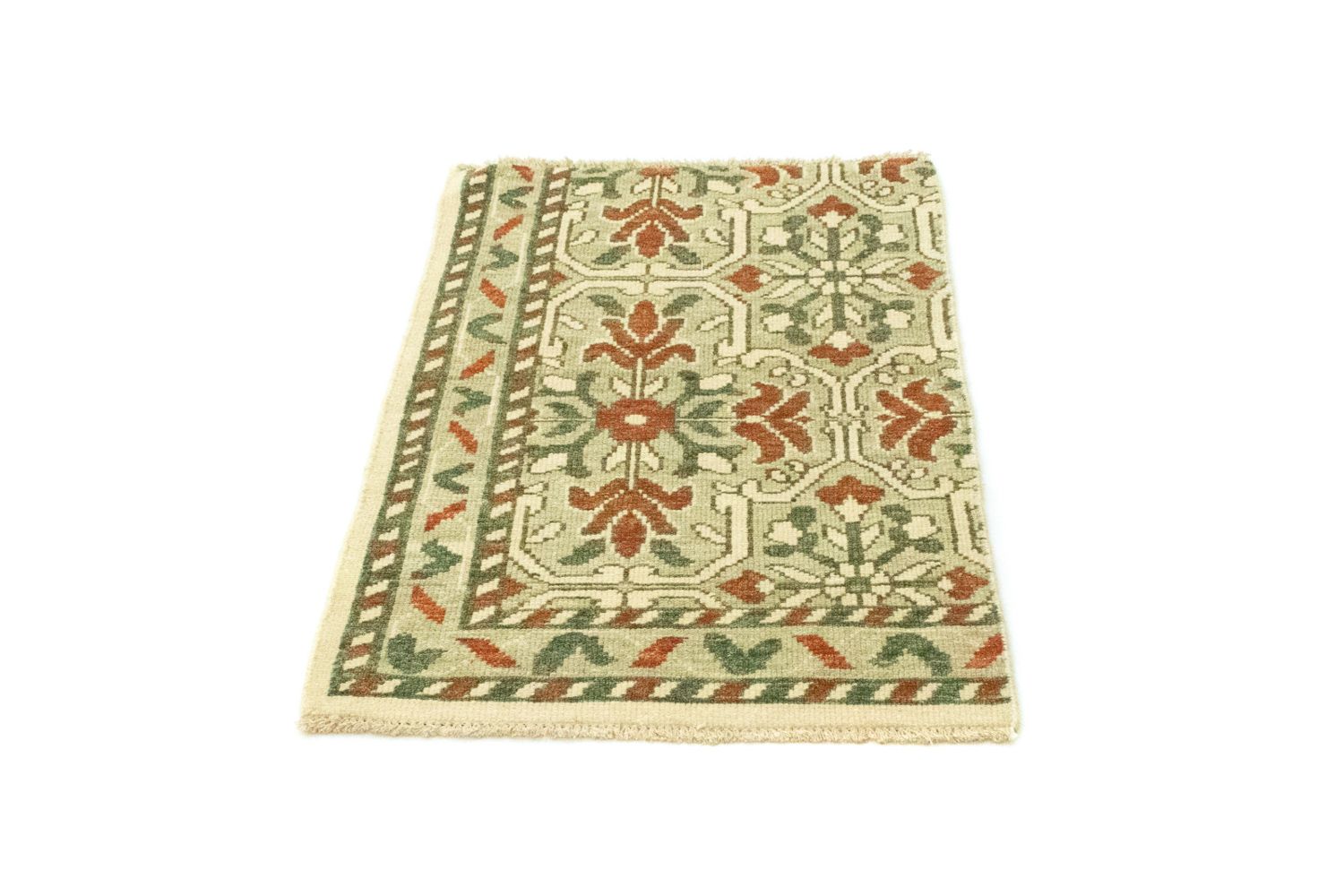 Alfombra de lana - 93 x 60 cm - beige