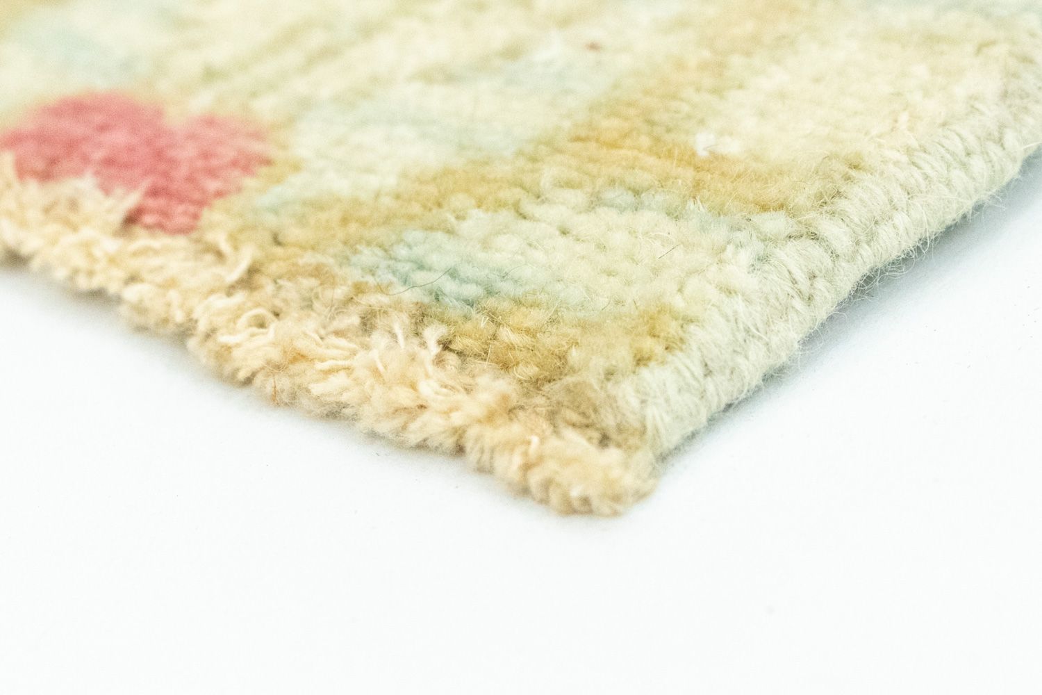Alfombra de diseño cuadrado  - 63 x 62 cm - beige