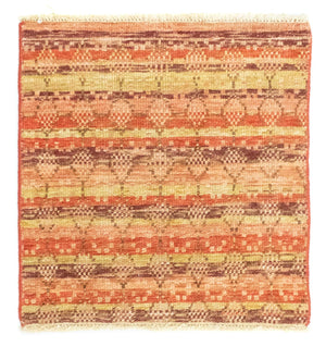 Alfombra de diseño cuadrado  - 59 x 58 cm - naranja