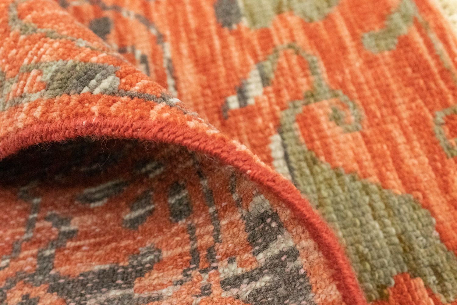 Alfombra de diseño cuadrado  - 61 x 60 cm - naranja