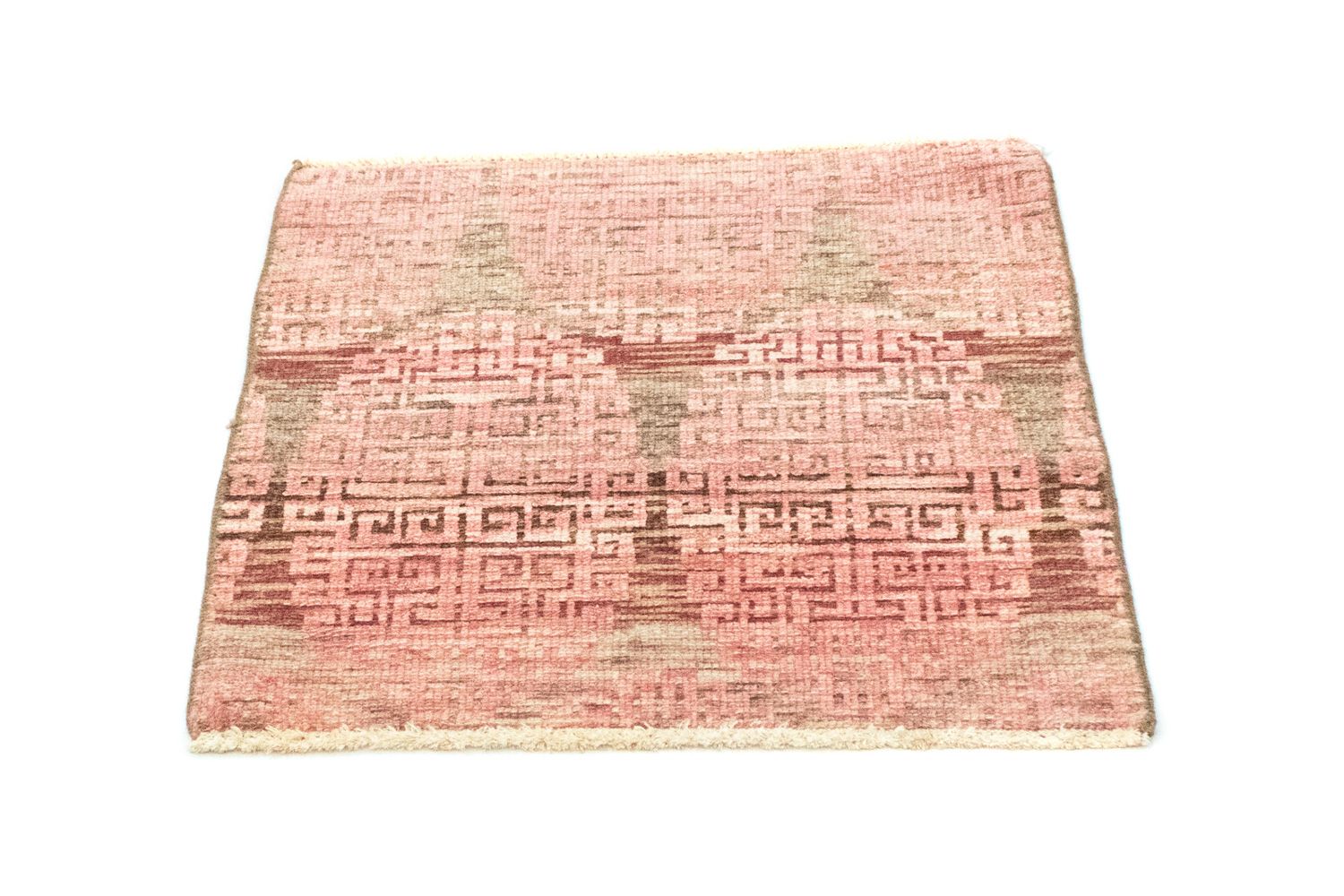 Alfombra de diseño cuadrado  - 66 x 61 cm - rosa