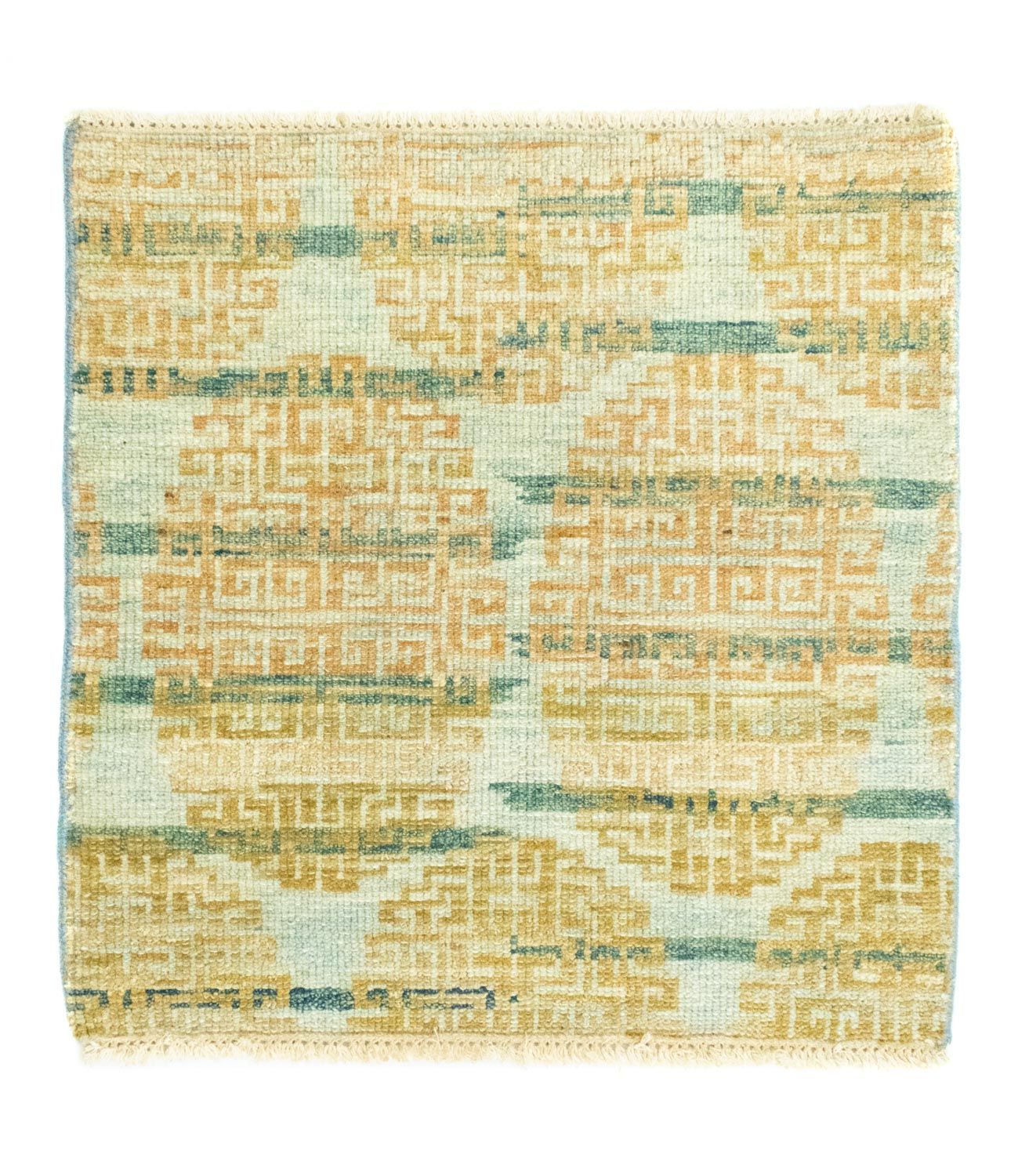 Alfombra de diseño cuadrado  - 61 x 59 cm - oro
