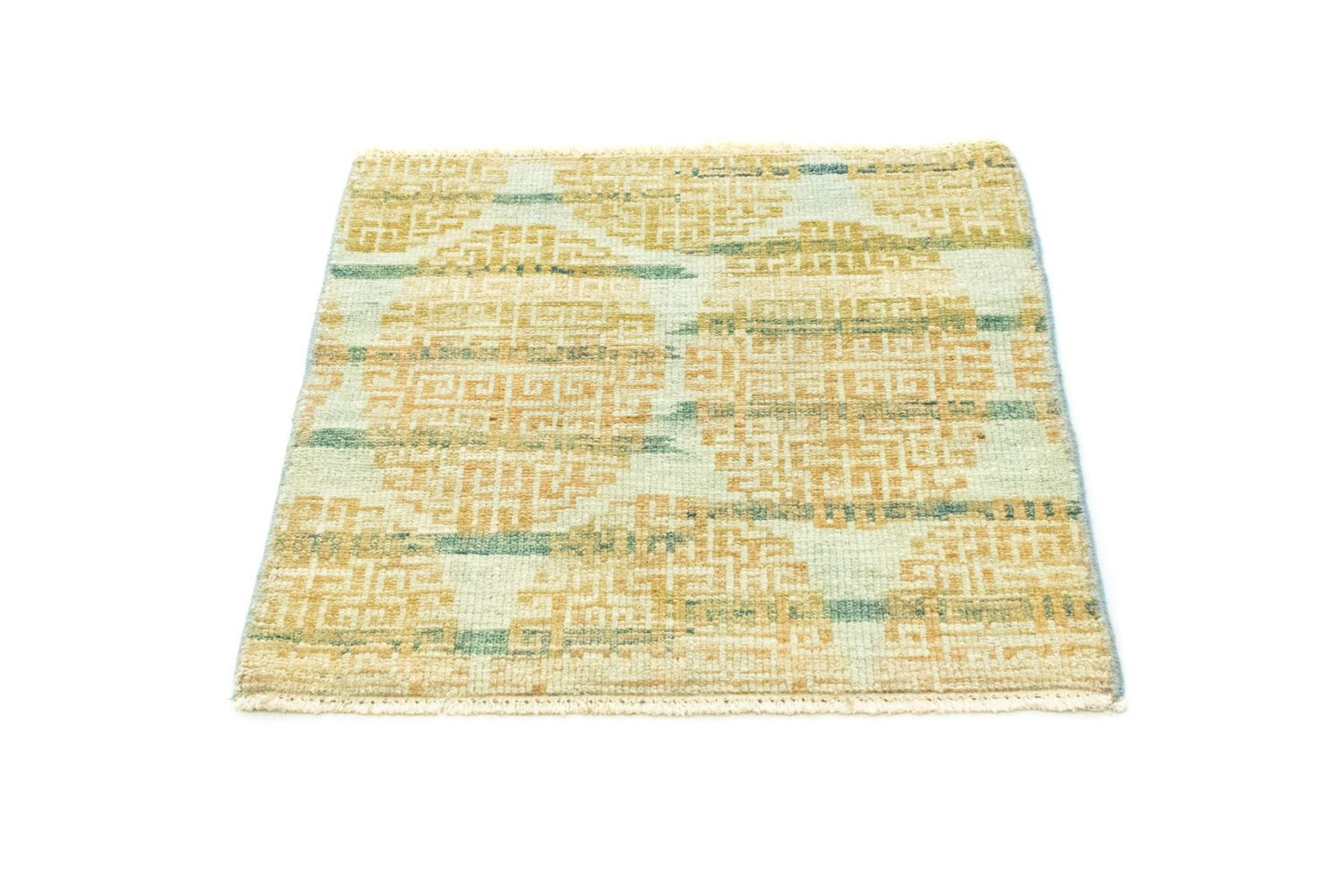 Alfombra de diseño cuadrado  - 61 x 59 cm - oro