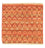 Alfombra de diseño cuadrado  - 62 x 59 cm - naranja