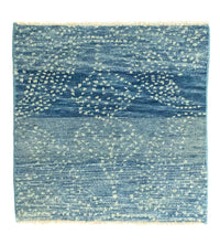 Alfombra de diseño cuadrado  - 62 x 61 cm - azul claro