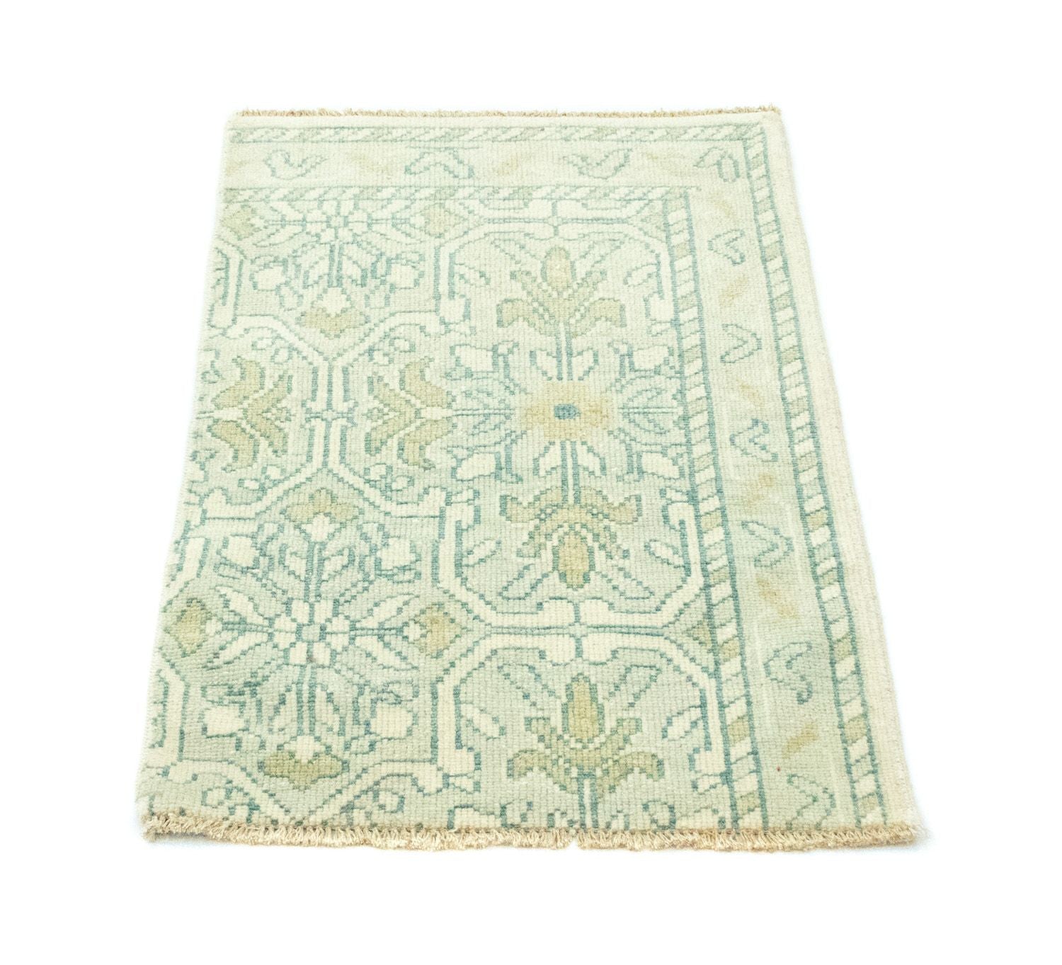Alfombra de diseño - 90 x 60 cm - verde claro