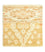 Alfombra de diseño cuadrado  - 60 x 58 cm - beige