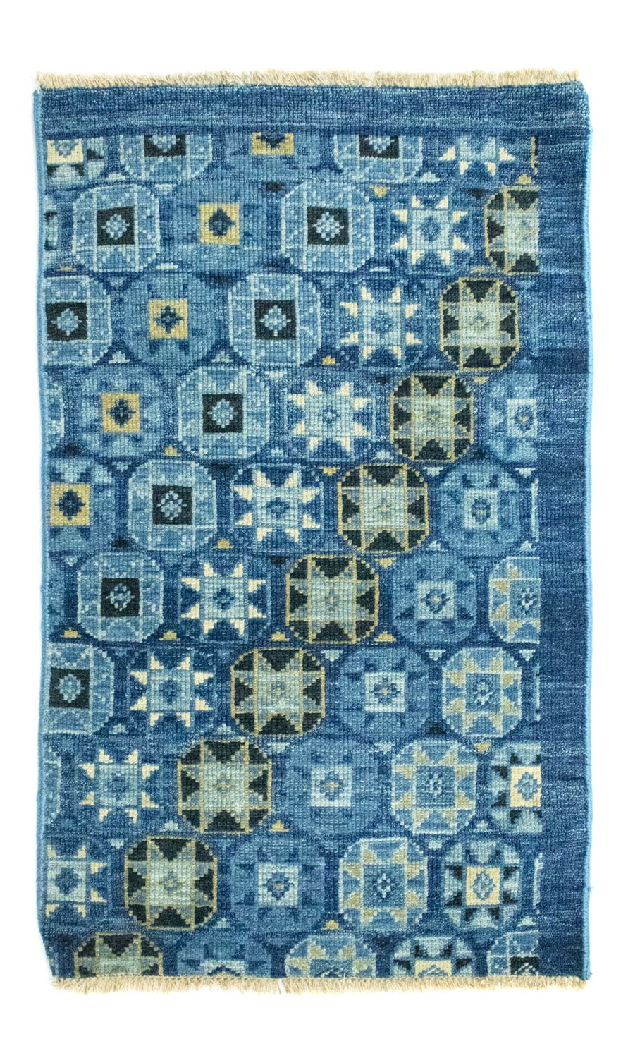 Alfombra de diseño - 95 x 63 cm - azul