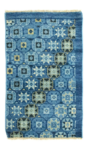 Alfombra de diseño - 95 x 63 cm - azul