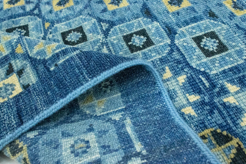 Alfombra de diseño - 95 x 63 cm - azul