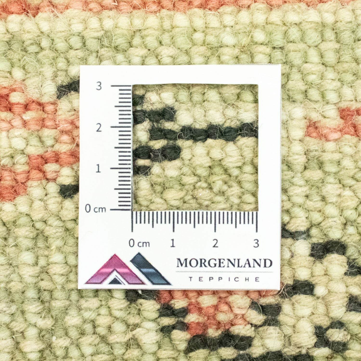 Alfombra de lana - 93 x 59 cm - beige