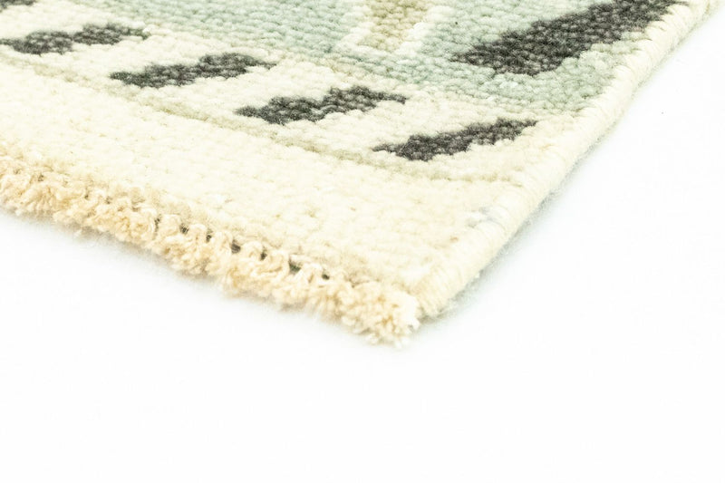 Alfombra de lana - 93 x 60 cm - verde claro