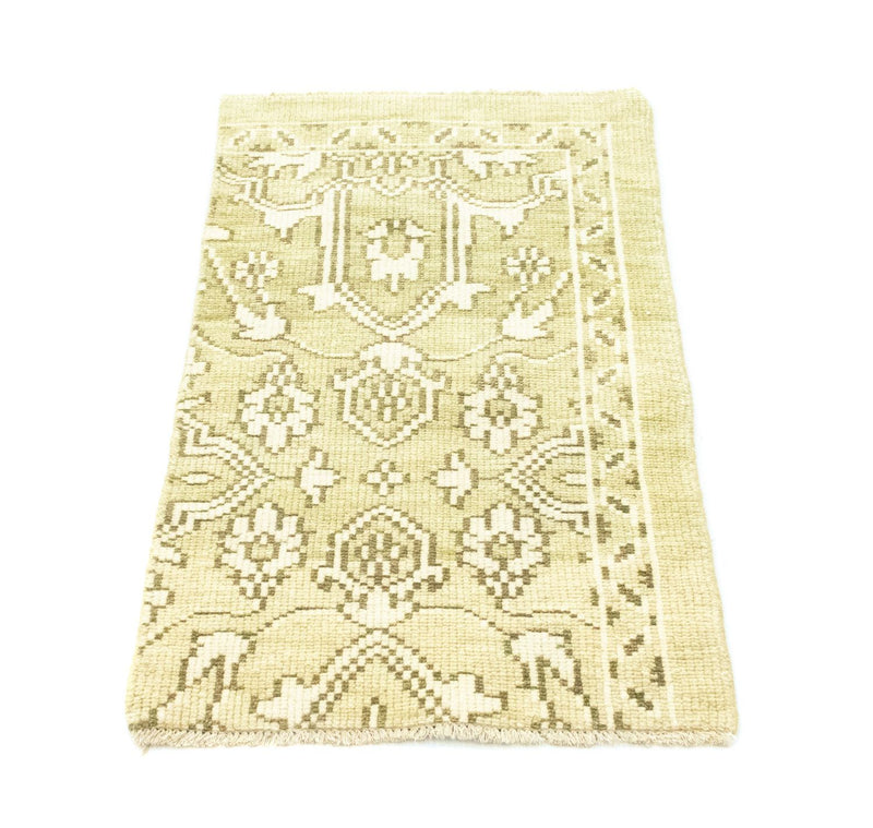 Alfombra de lana - 100 x 60 cm - verde claro