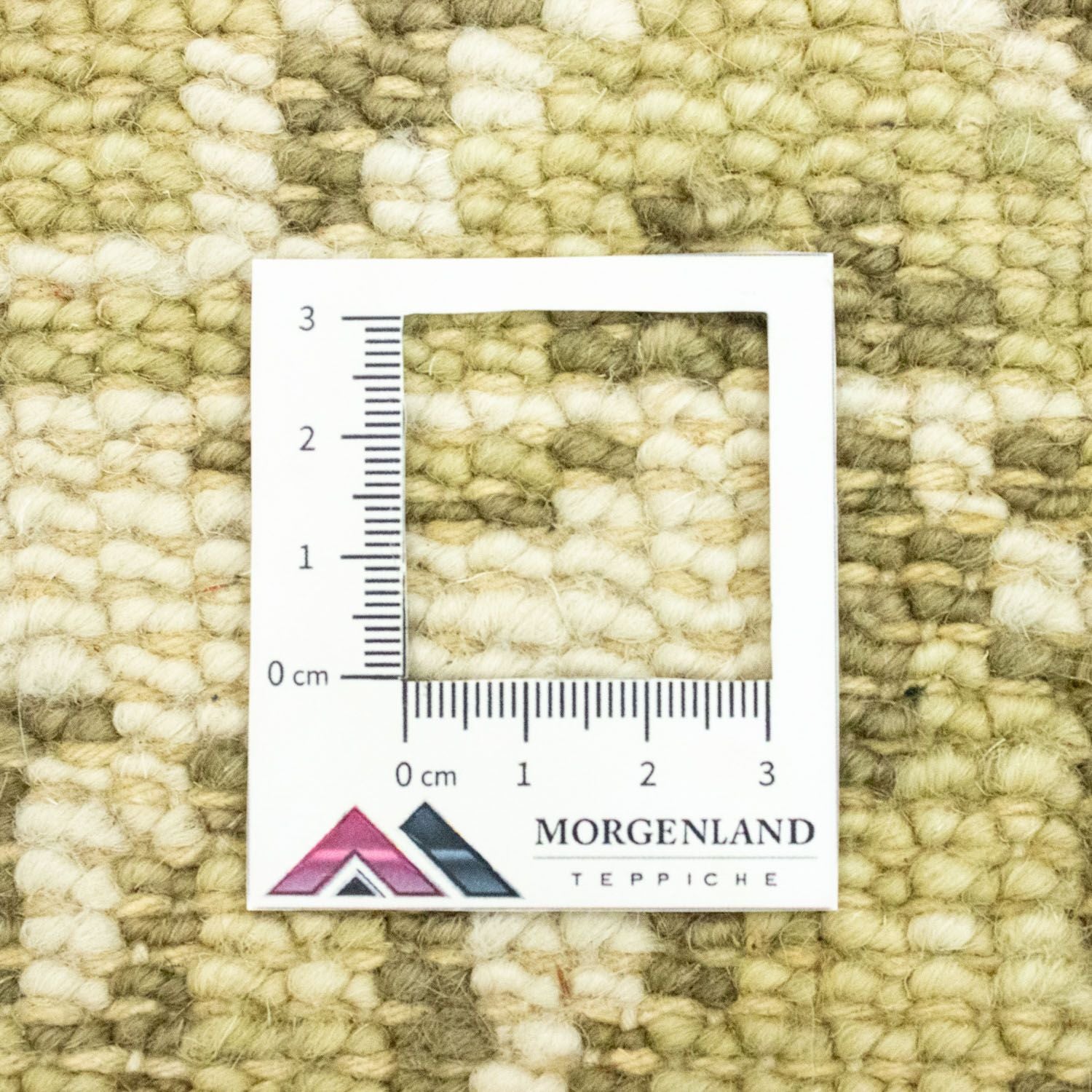 Alfombra de lana - 100 x 60 cm - verde claro