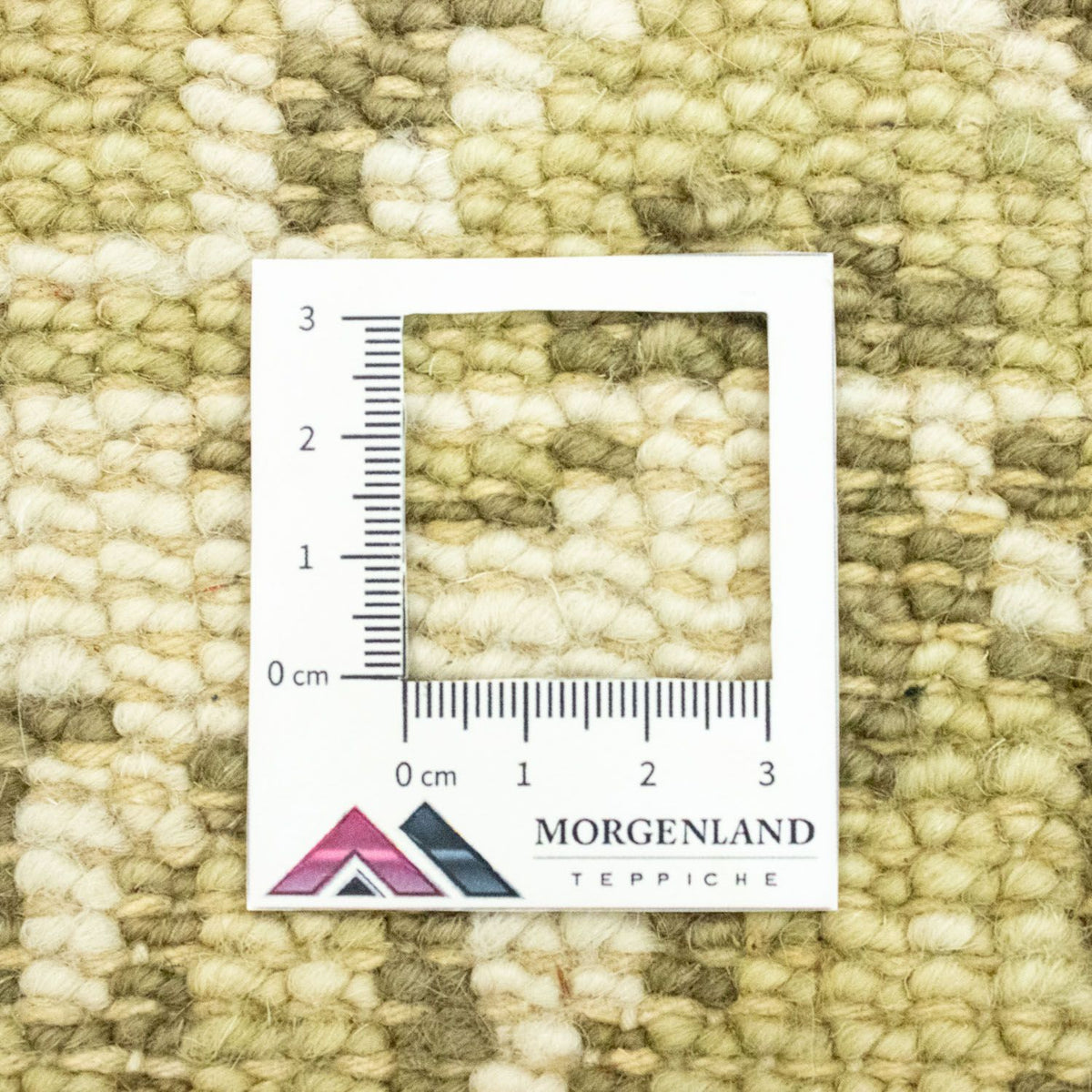Alfombra de lana - 100 x 60 cm - verde claro